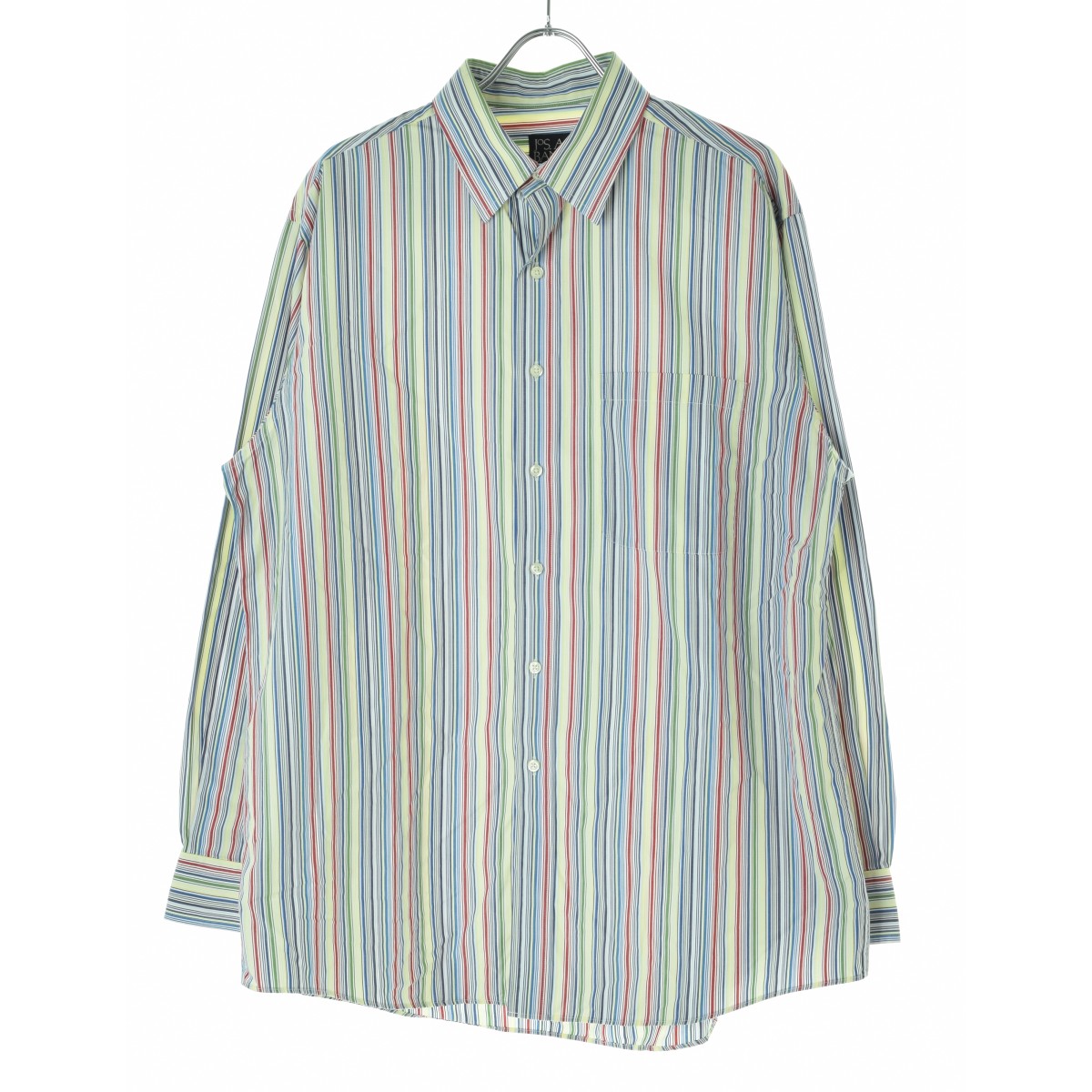 【中古】JOS A BANK / ジョスエーバンクランダムストライプ長袖シャツ【cacebacf-m】