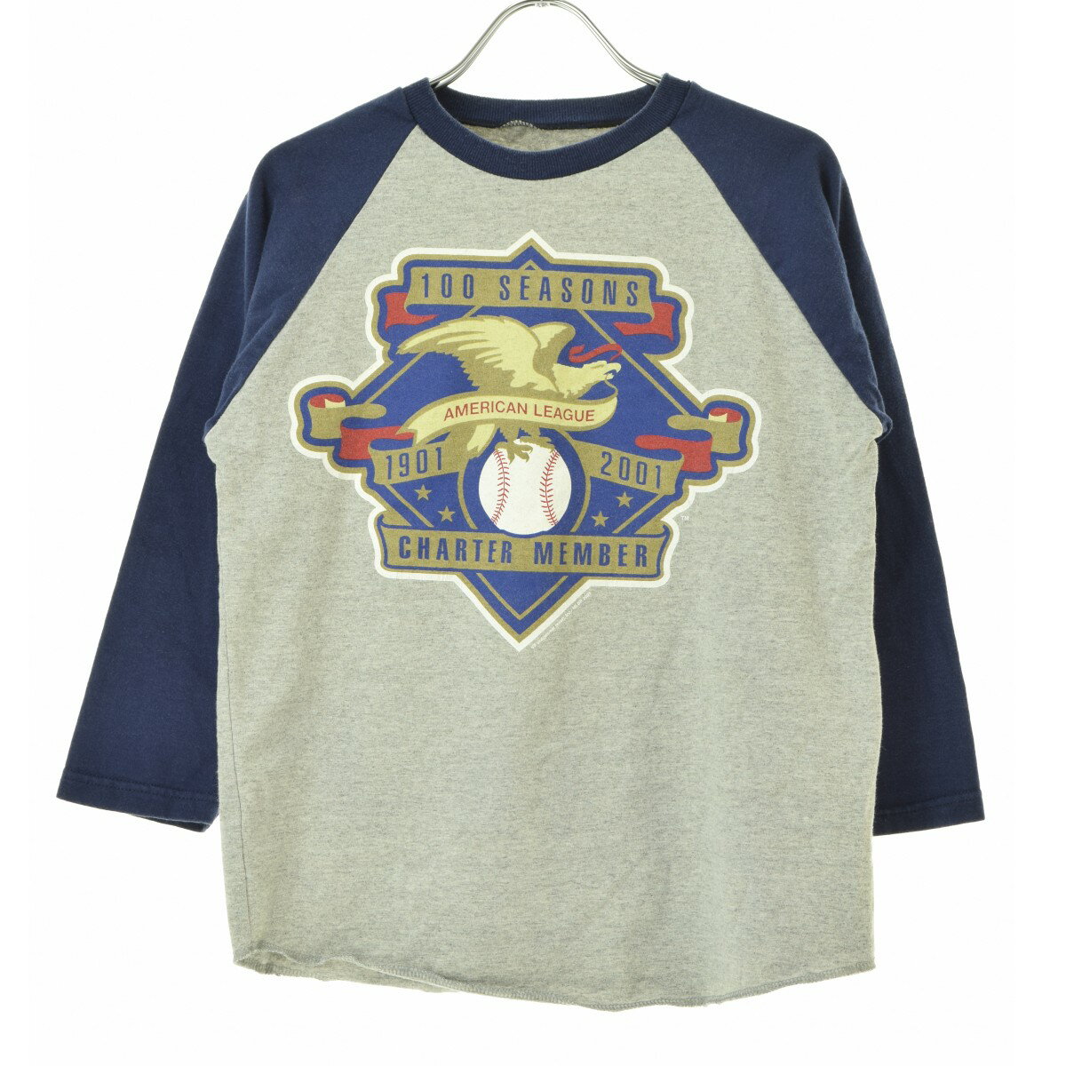Rakuten - 【中古】古着 / フルギAMERICAN LEAGUE 100SEASONS七分袖カットソー【cacfbcah-l】