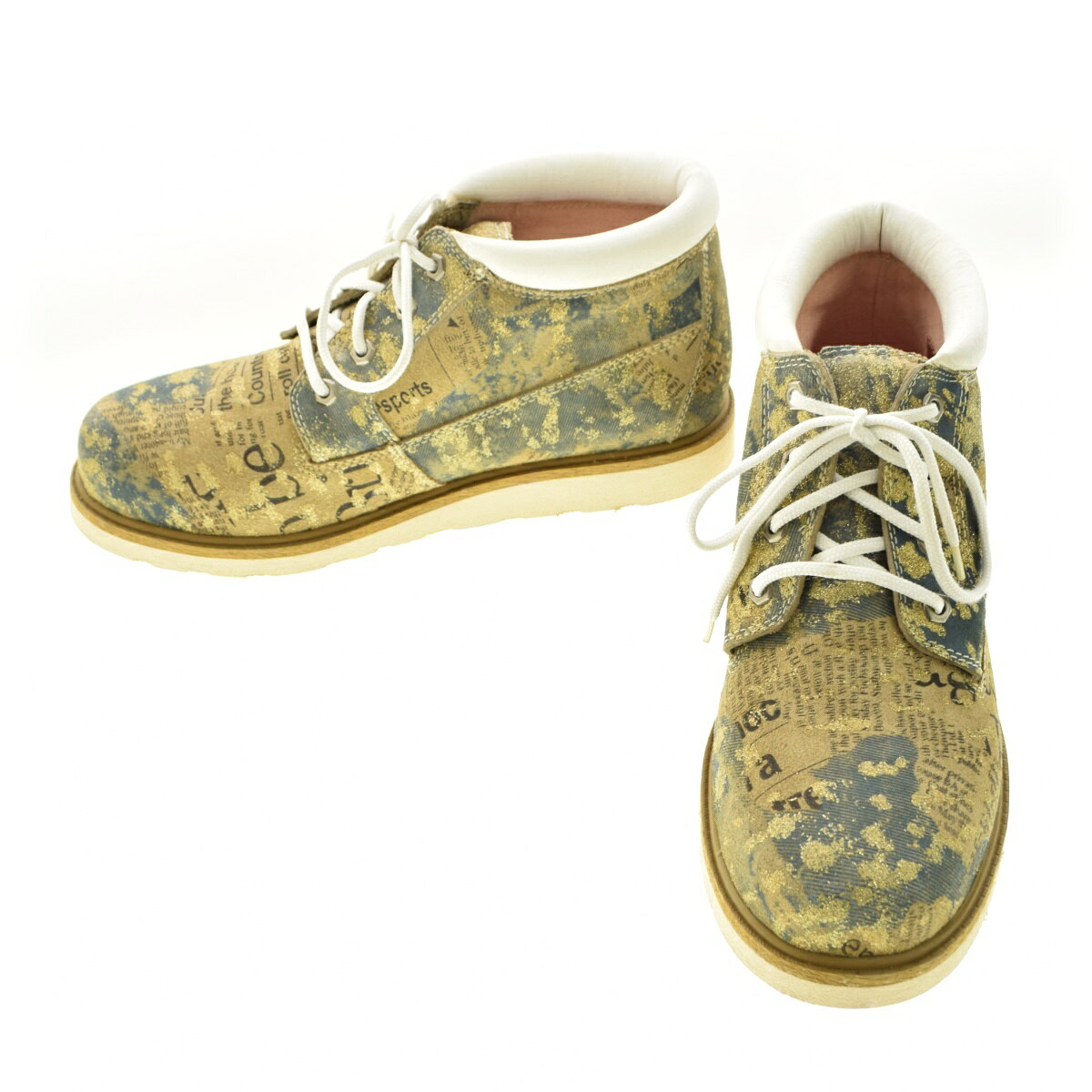 【中古】TIMBERLAND / ティンバーランドニュースペーパー 4ホールブーツ【cacfbcda-z】