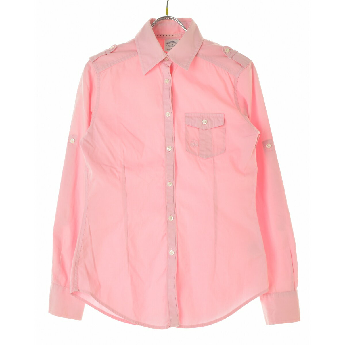 【中古】BROOKS BROTHERS / ブルックスブラザーズFITTED エポレット付長袖シャツ【cacfaddb-l】