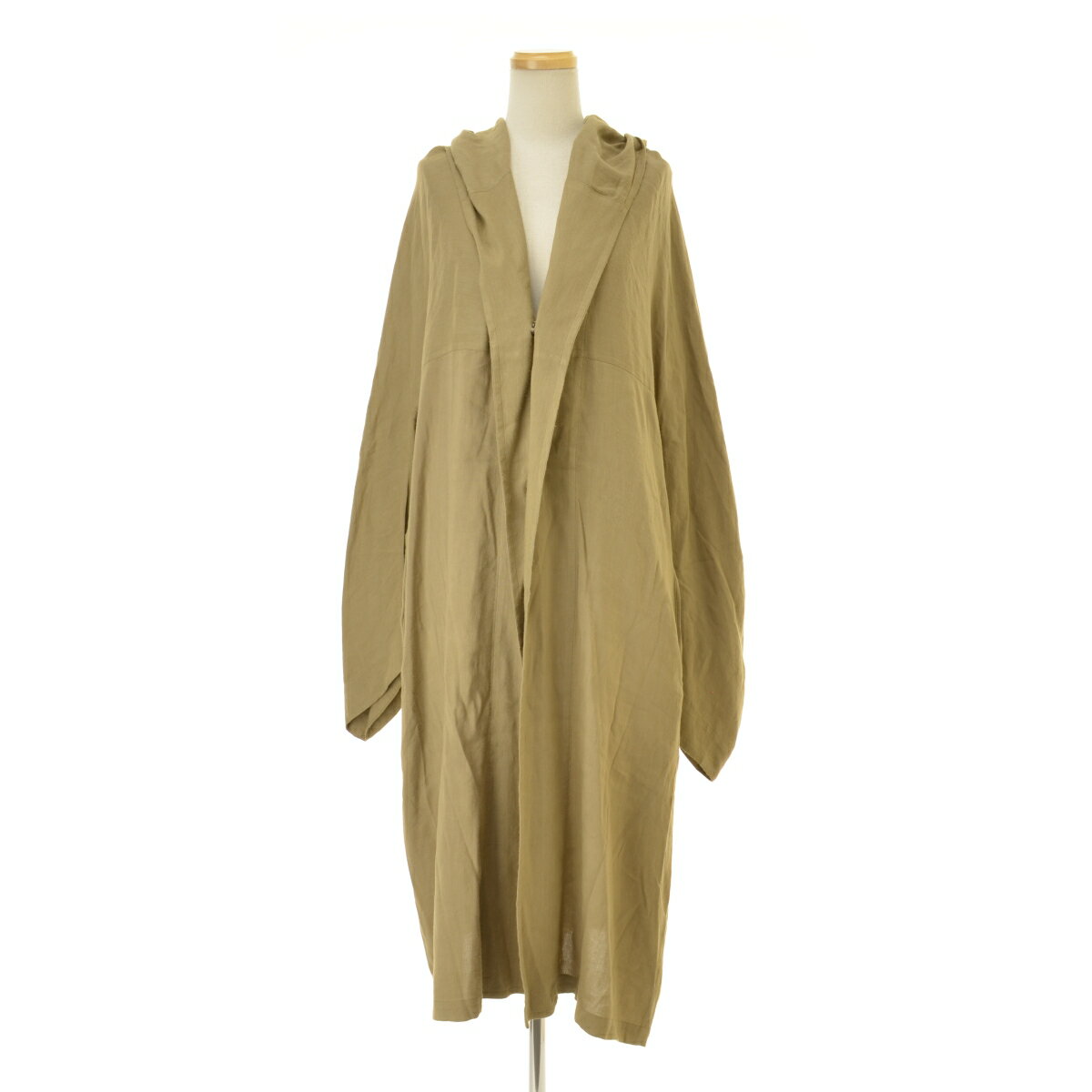 【中古】Y'S / ワイズYD-C02-301 リネンレーヨン フーデット ロングカーディガンコート【cacgacab-l】