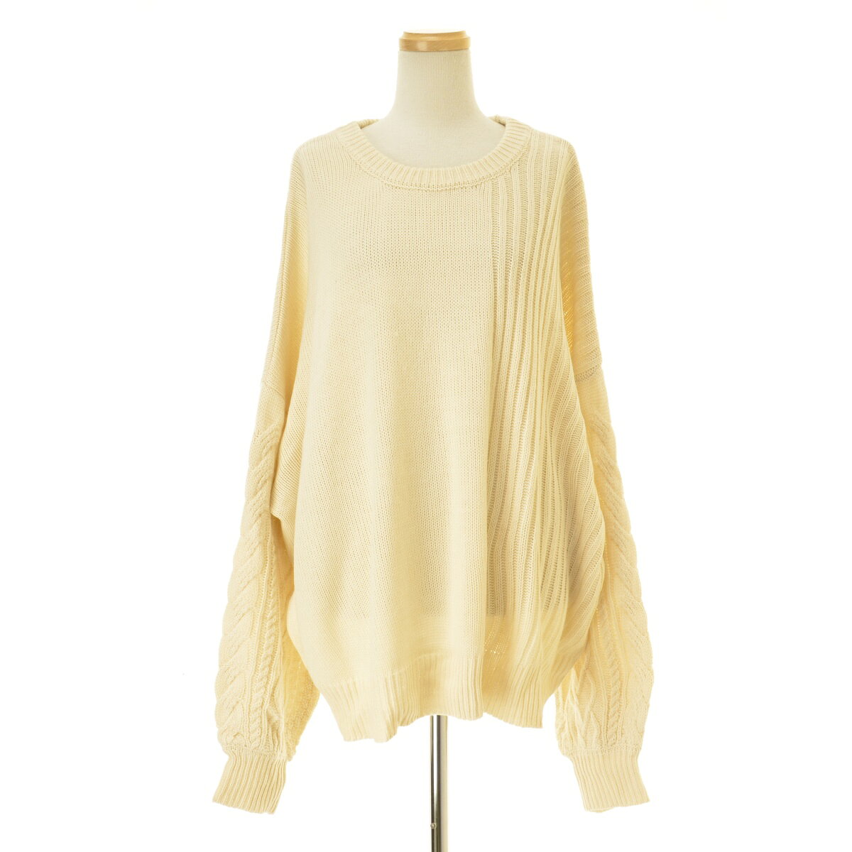 【中古】apres jour / アプレジュールMAJ926434B 切替ワイド長袖ニットセーター【cacgacbb-l】