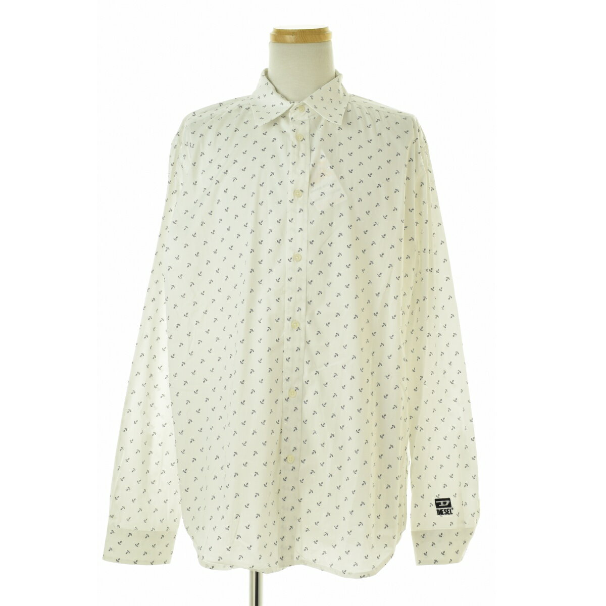 【中古】【期間限定値下げ】DIESEL / ディーゼルA00988-S RILEY アンカーマーク長袖シャツ【cacfacaj-m】