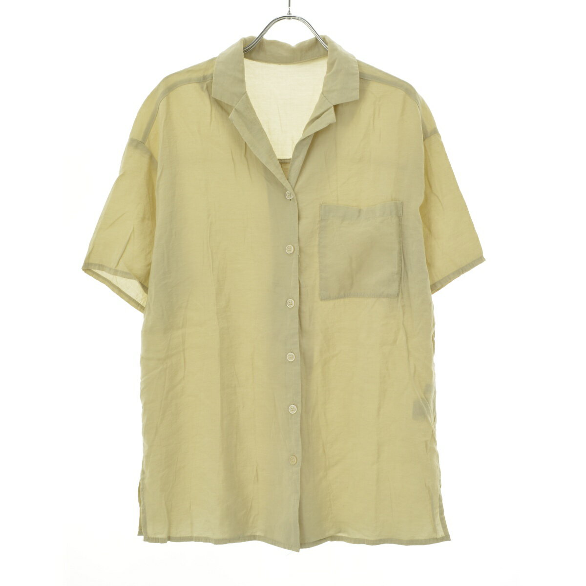 Rakuten - 【中古】PAGE BOY / ページボーイPB160057TS オープンカラー五分袖シャツ【cacebbbc-l】