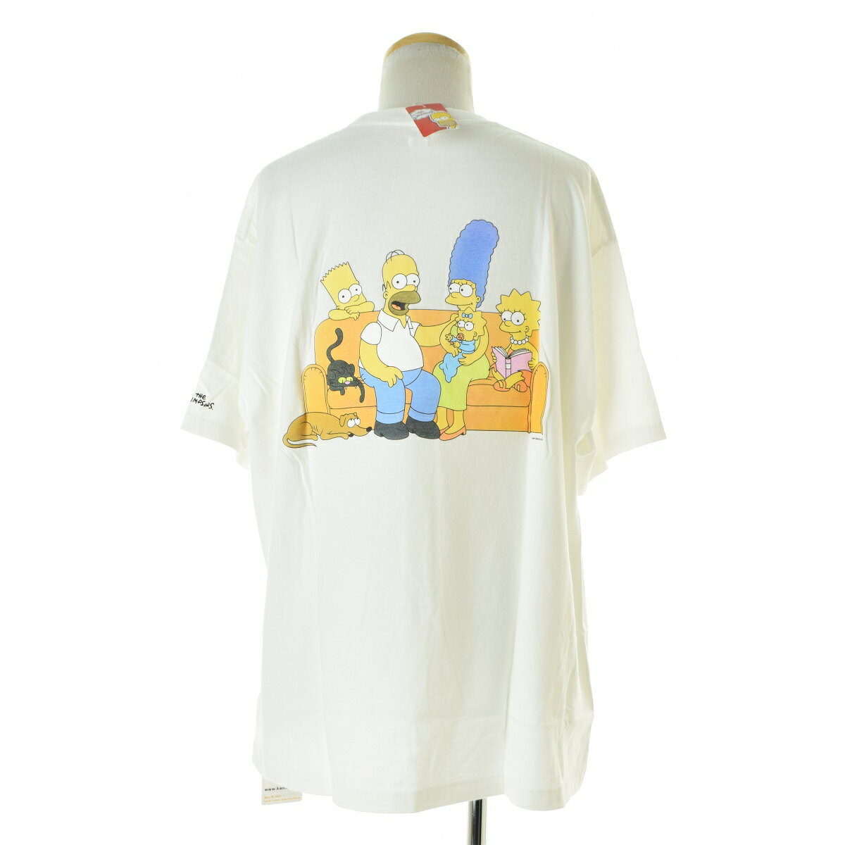 【中古】SEQUEL × The Simpsons / シークエル × ザ・シンプソンズSQ-24AW-TSST-01 T-SHIRT WHITE半袖Tシャツ【cacgahcg-m】