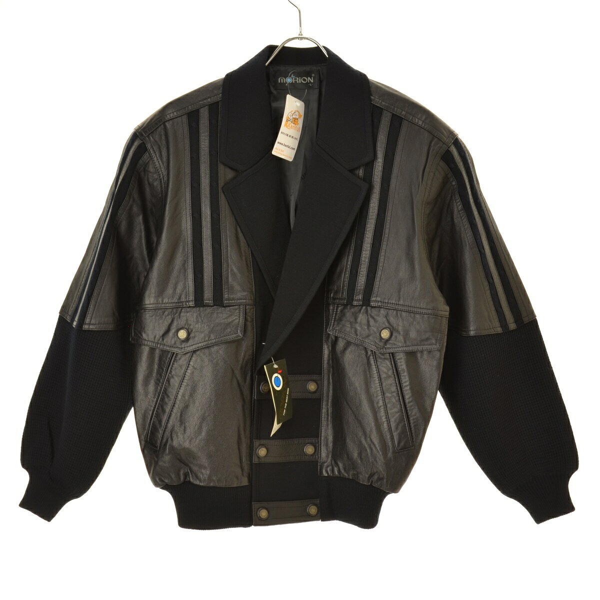   Jeans レザージャケット Mサイズ　牛革　古着 CavariA（キャバリア） レザージャケット メンズ 革ジャン ライダース