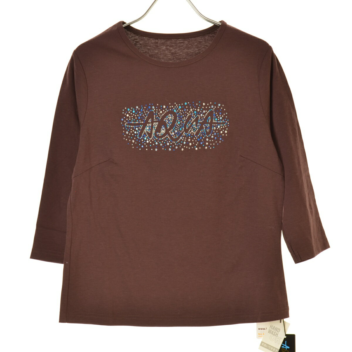 Rakuten - 【中古】AQUAビーズロゴ七分袖Tシャツ【cacgadca-l】