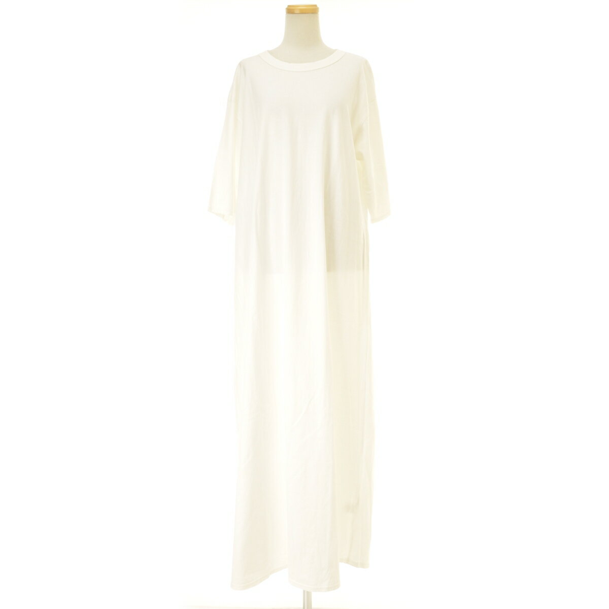 【中古】SOLAMONAT / ソラモナフレア マキシ五分袖ワンピース【cacgadag-l】