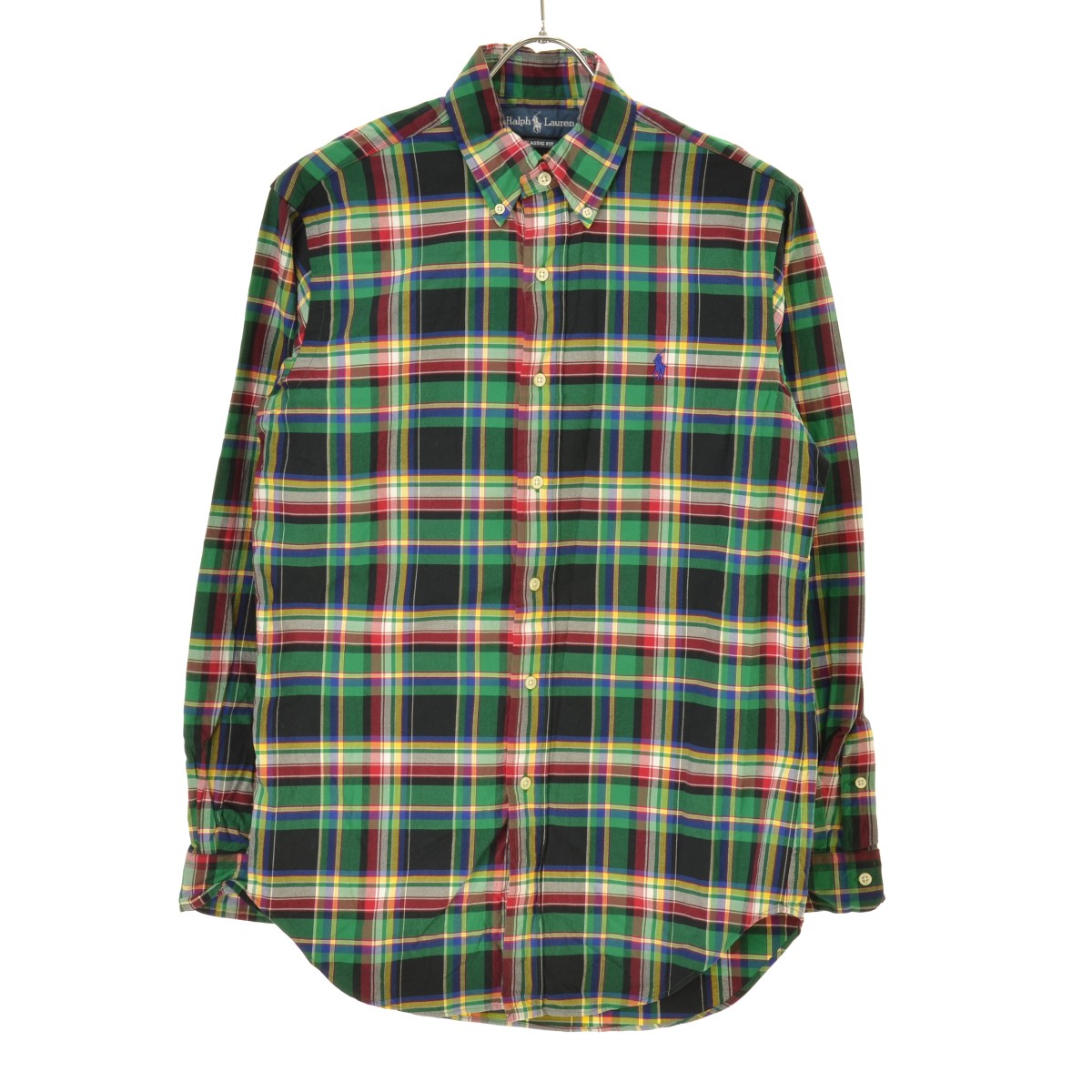【中古】【期間限定値下げ】RALPH LAUREN / ラルフ ローレンCLASSIC FIT チェックボタンダウン長袖シャツ【送料無料】【cacgadcb-m】