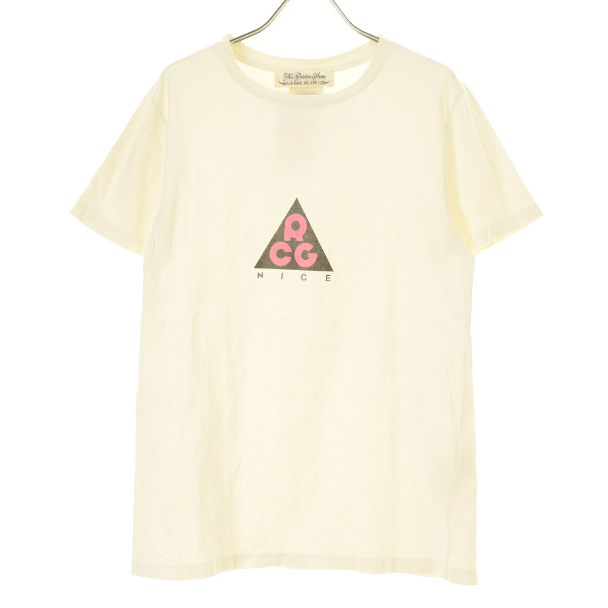 【中古】REMI RELIEF / レミレリーフNICE ダメージ加工半袖Tシャツ【cacgacag-l】