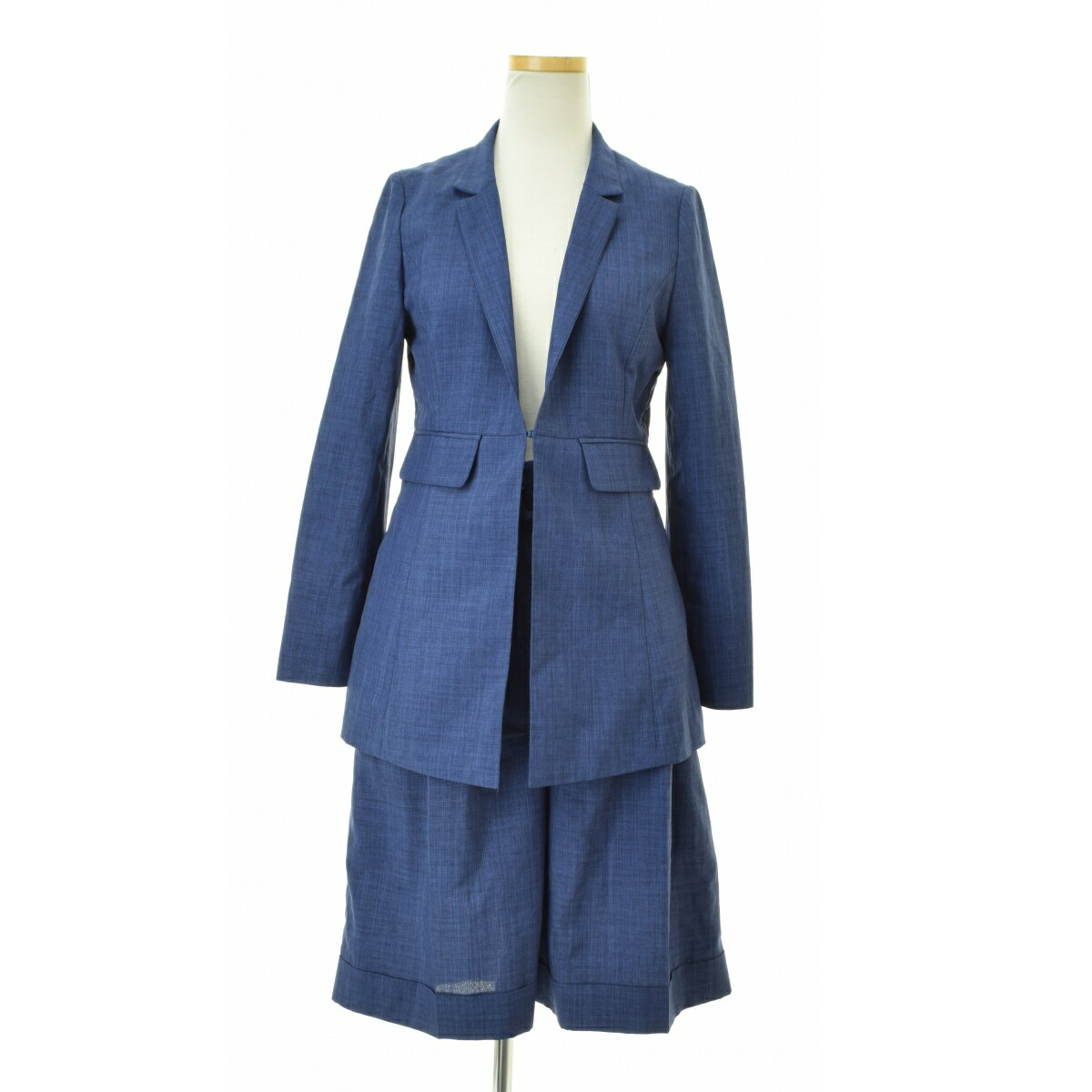 【中古】【期間限定値下げ】RUIRUEリネンライク ジャケット×バミューダパンツセットアップ【cacfaiah-l】