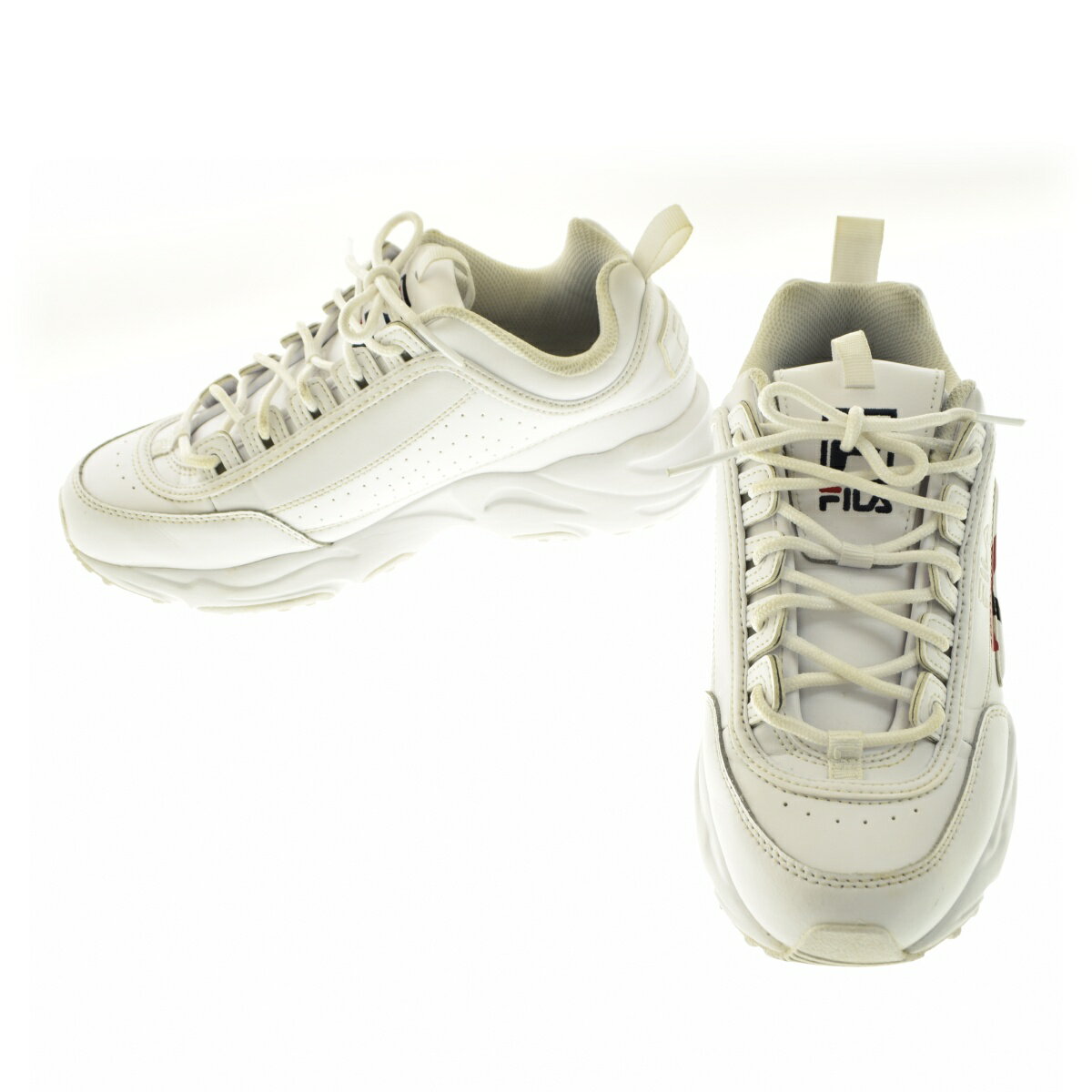 【中古】FILA / フィラUSS22018 ディストレイサースクリプトスニーカー【cacfbcca-z】