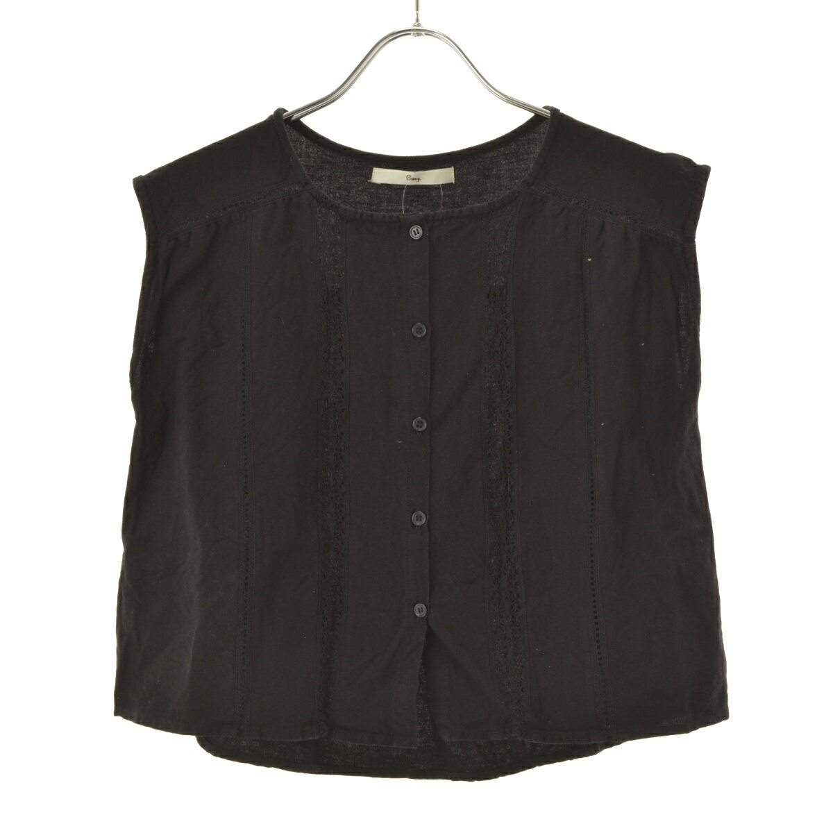 【中古】Crisp / クリスプC1R3105 フレンチレースブラウスノースリーブブラウス【cacfbbbe-l】