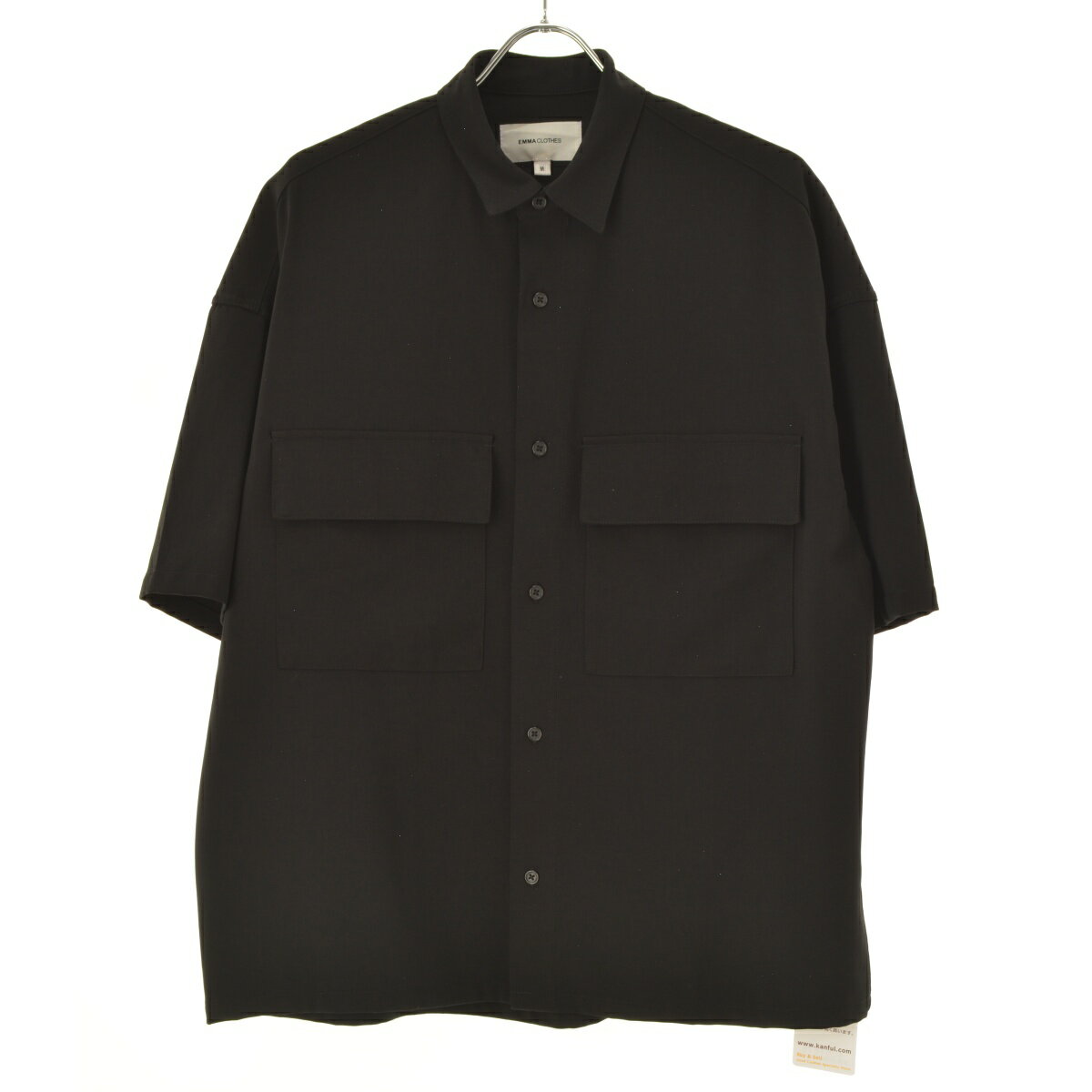 【中古】EMMA CLOTHES / エマ クローズEMsh575 ブライトポプリンリラックスレギュラーカラーオーバーCPOシャツ半袖シャツ【cacfagah-m】