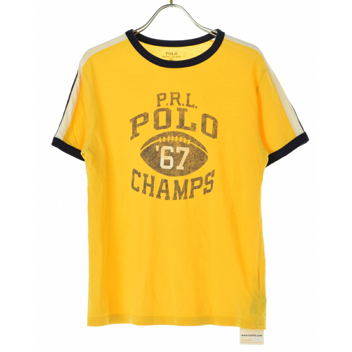 樂天商城 - 【中古】POLO RALPH LAUREN / ポロ ラルフローレンロゴプリントリンガー半袖Tシャツ【cacgafaf-l】