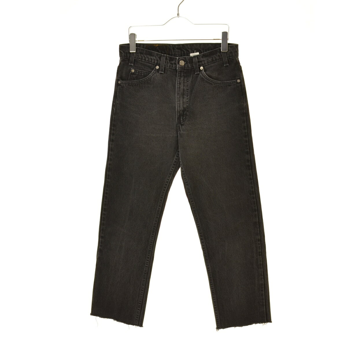 Rakuten - 【中古】LEVIS / リーバイス90s USA製 40505-4159 オレンジタブ 後染め ブラック カットオフデニムパンツ【cacgacae-m】