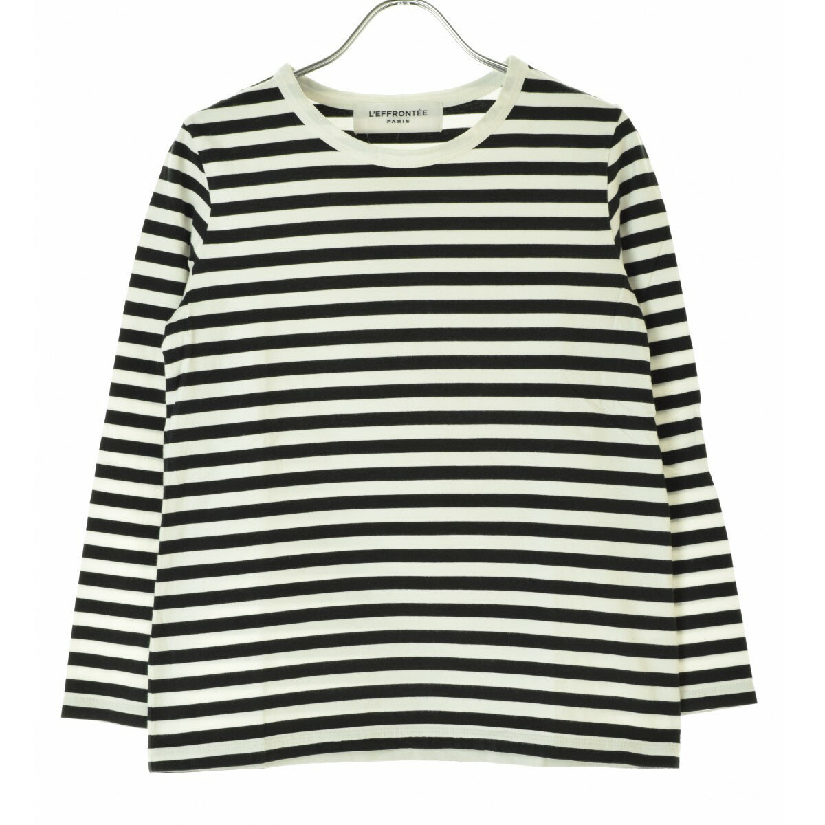 【中古】L'EFFRONTEE / レフロンティボーダー長袖Tシャツ【cacfafcb-l】