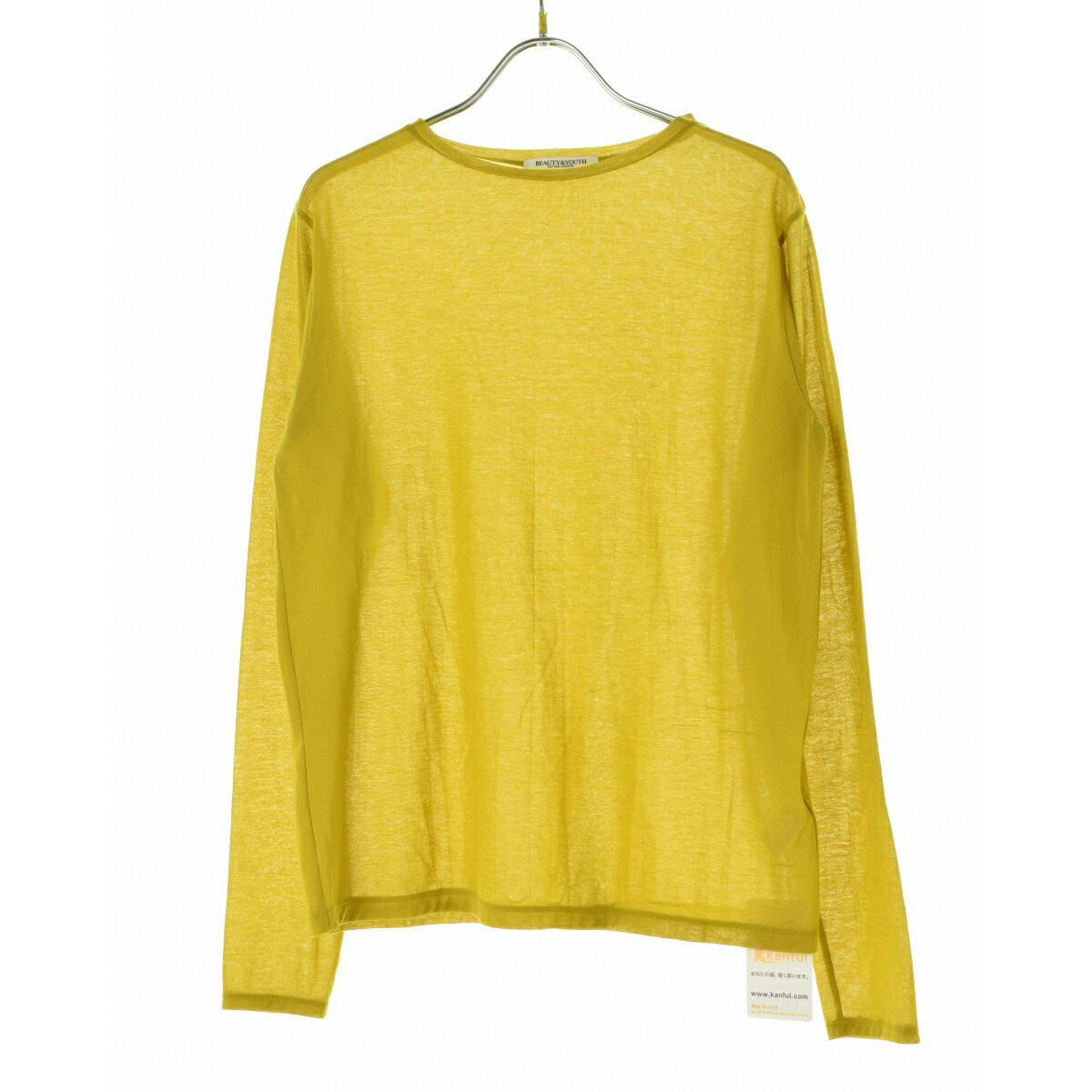 樂天商城 - 【中古】UNITED ARROWS BEAUTY & YOUTH / ユナイテッド アローズ ビューティ アンド ユース1612-299-4967 シアー クルーネック長袖カットソー【cacgaebg-l】
