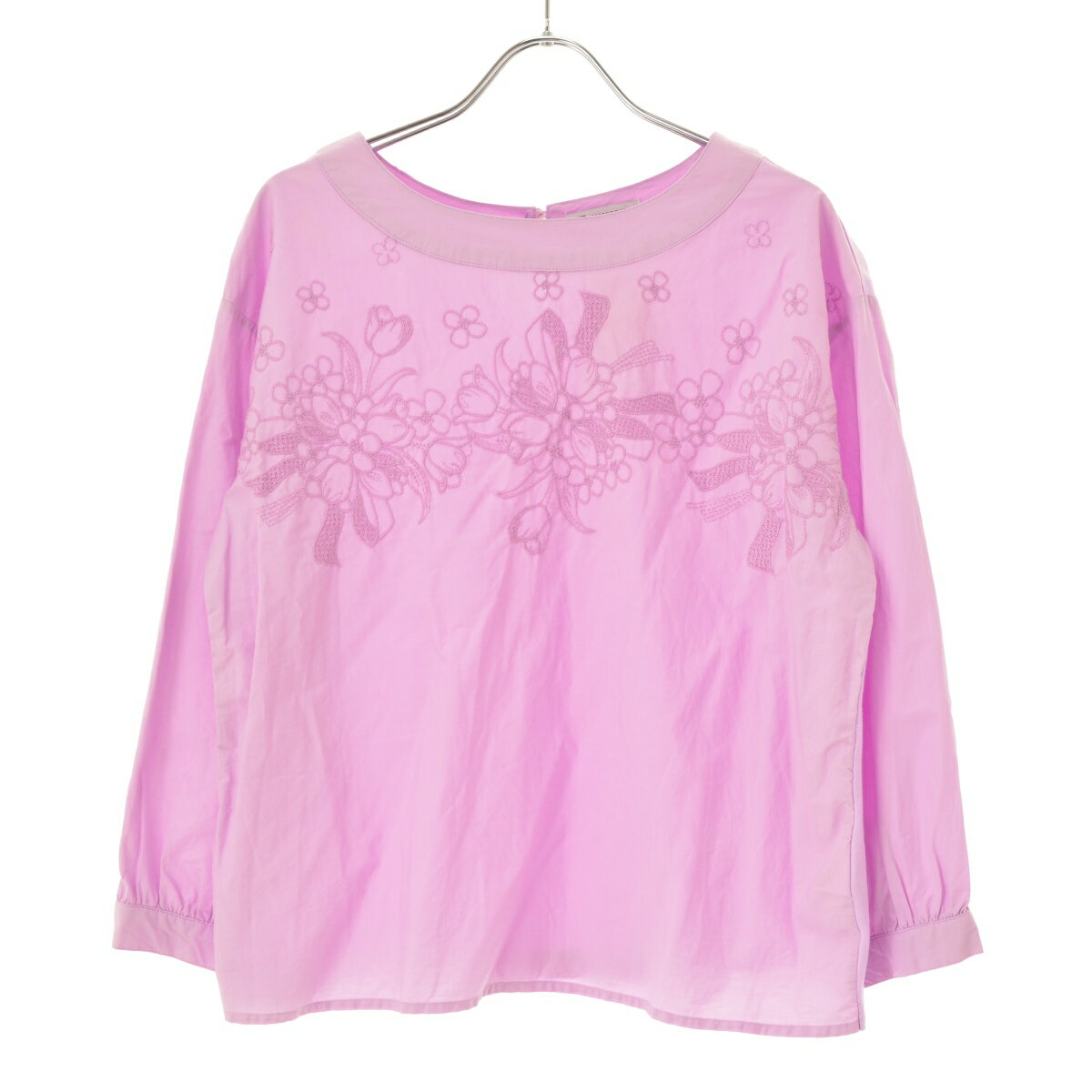 【中古】【期間限定値下げ】Afternoon Tea / アフターヌーンティーWARDROBE FU88-43 刺繍デザイン七分袖ブラウス【cacfagcg-l】