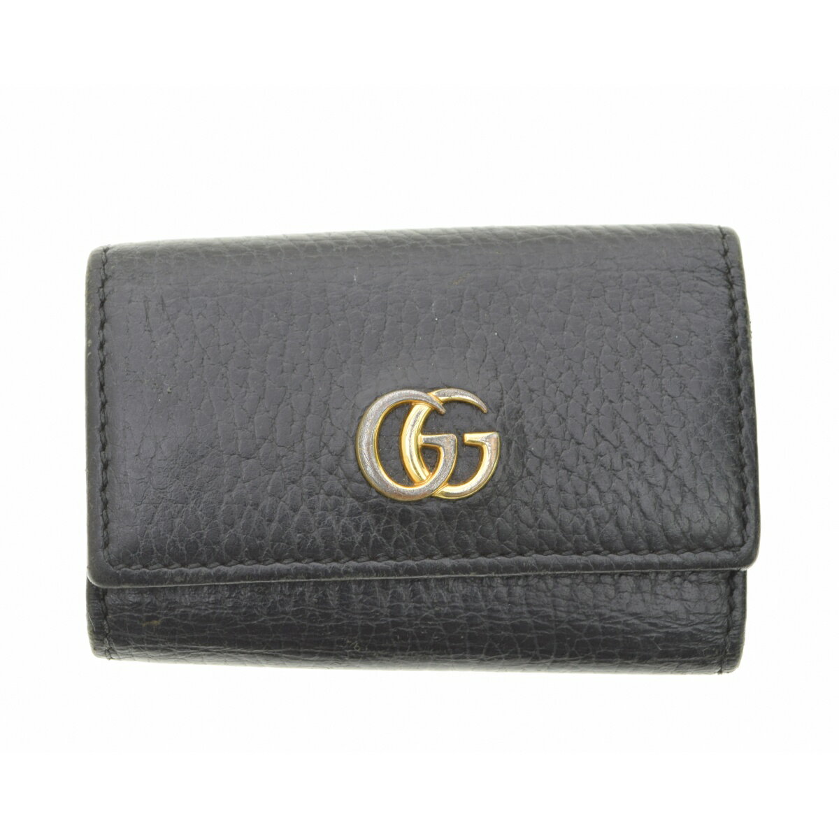 【中古】GUCCI / グッチ456118 ダブルG GGマーモント レザー 6連キーケース【cacgabce-z】
