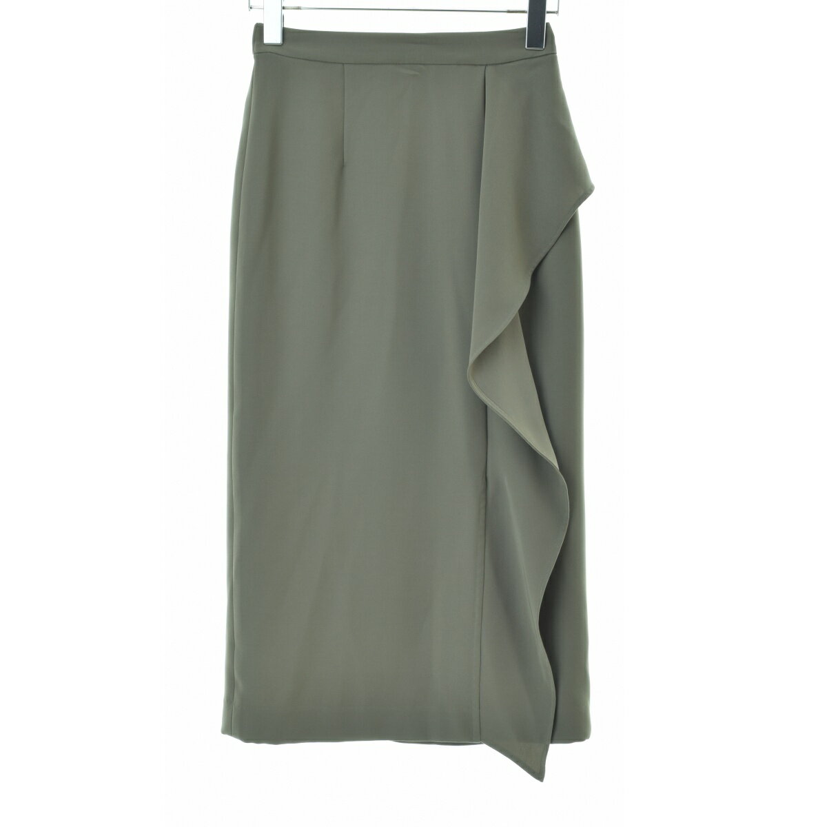 【中古】【期間限定値下げ】NOBLE SPICK AND SPAN / ノーブルスピックアンドスパン21060240114040 ラッフルミディタイトロングスカート【cacfabac-l】