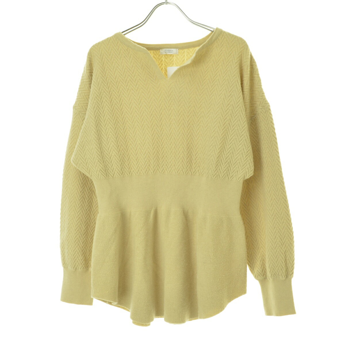 Rakuten - 【中古】LOWRYS FARM / ローリーズファーム切替キーネック長袖ニットセーター【cacdbcba-l】