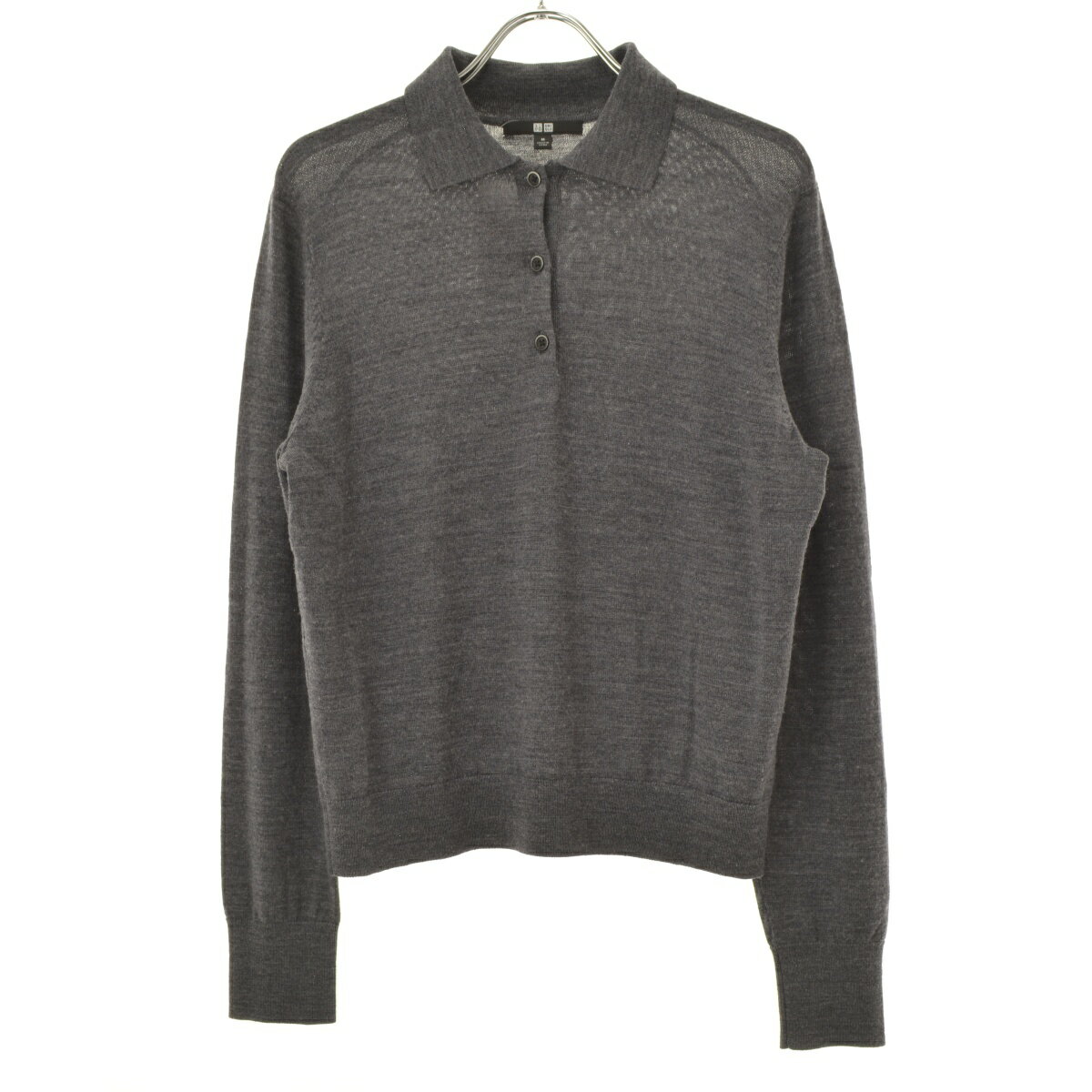 【中古】【期間限定値下げ】UNIQLO / ユニクロ478333 メリノウール長袖ポロシャツ【cacgafad-l】