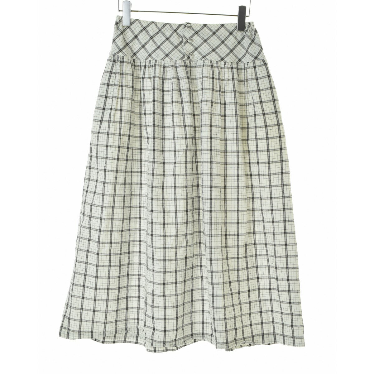 UNIQLO × INES DE LA FRESSANGE PARIS / ユニクロ × イネスドラフレサンジュリネンコットンギャザーマキシスカート