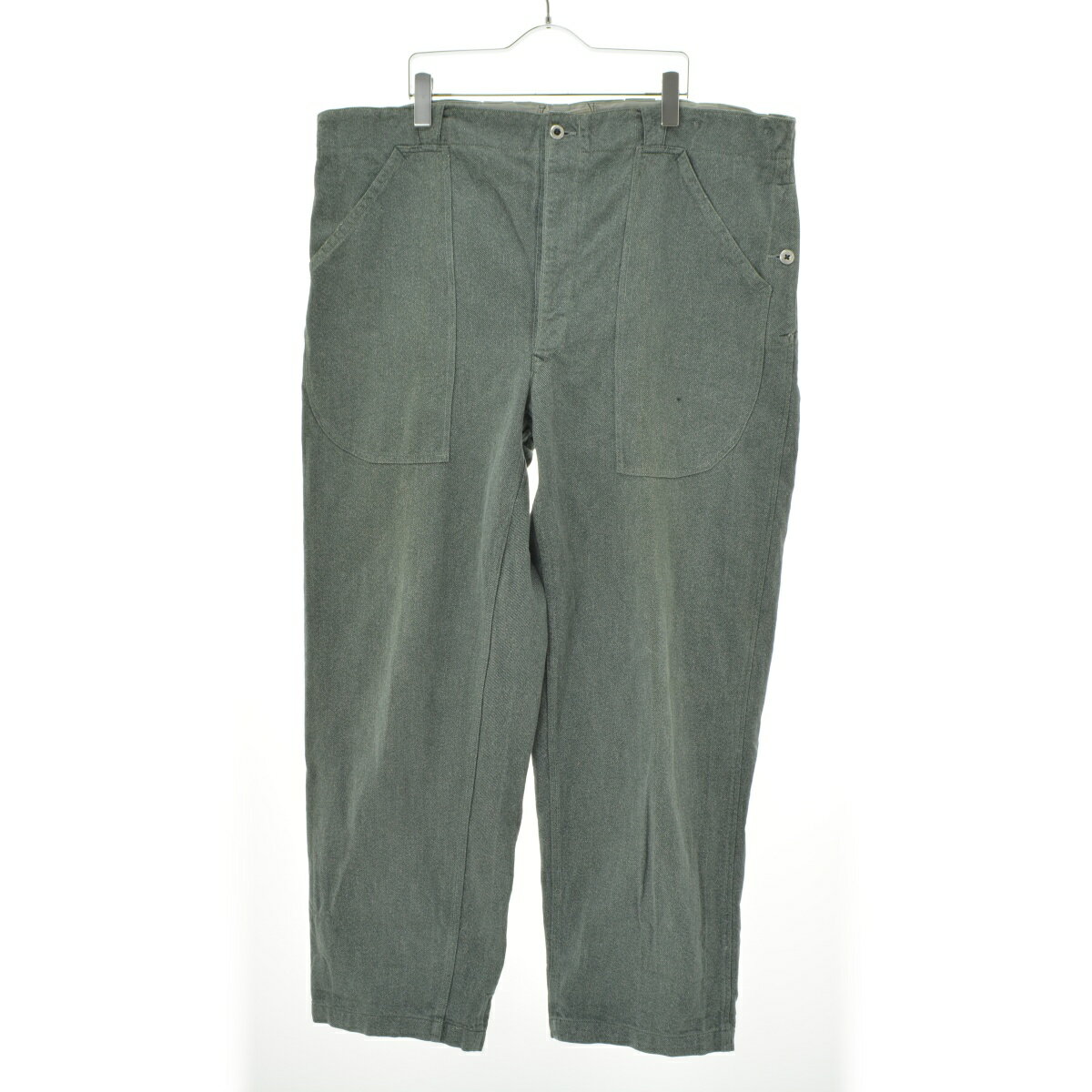 【中古】MILITARY / ミリタリースイス軍 グリーンデニムパンツ【cacebbcb-m】