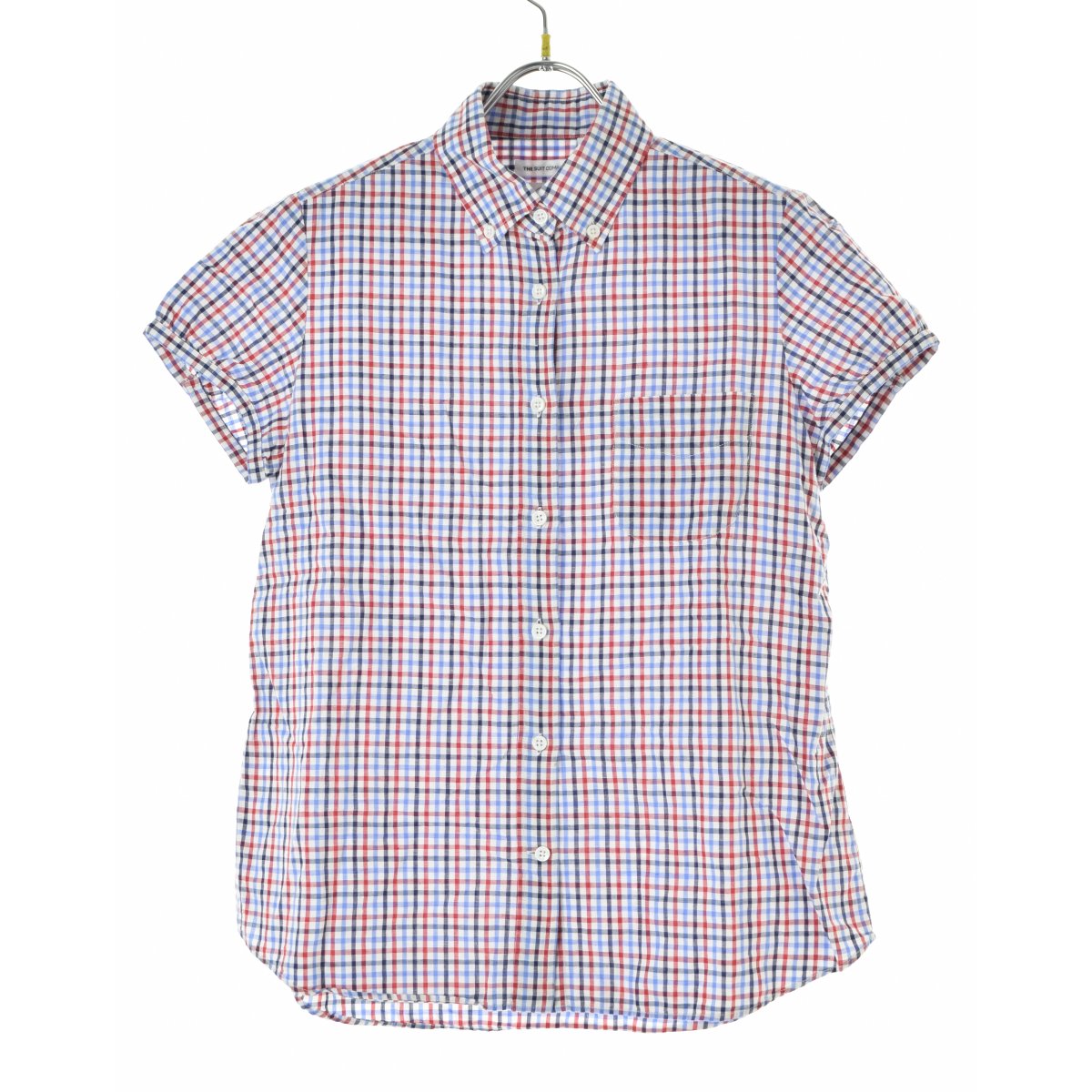 Rakuten - 【中古】THE SUIT COMPANY / スーツカンパニーTESSITURA MONTI コットンリネン チェック半袖シャツ【cacgaead-l】