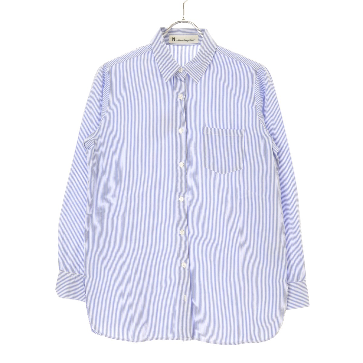 Rakuten - 【中古】【期間限定値下げ】N.natural beauty basic / エヌナチュラルビューティーベーシックストライプ長袖シャツ【cacfbcag-l】