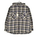 【中古】GU / ジーユーKIDS フランネルシャツパーカー+X長袖シャツ【cacfacbj-k】