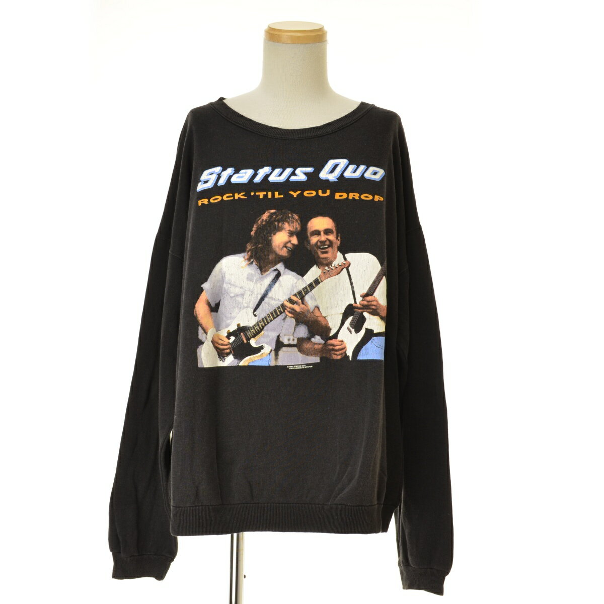 【中古】VINTAGE / ヴィンテージ90s STATUS DUO ROCK TIL YOU DRON長袖スウェット【cacebcbf-m】