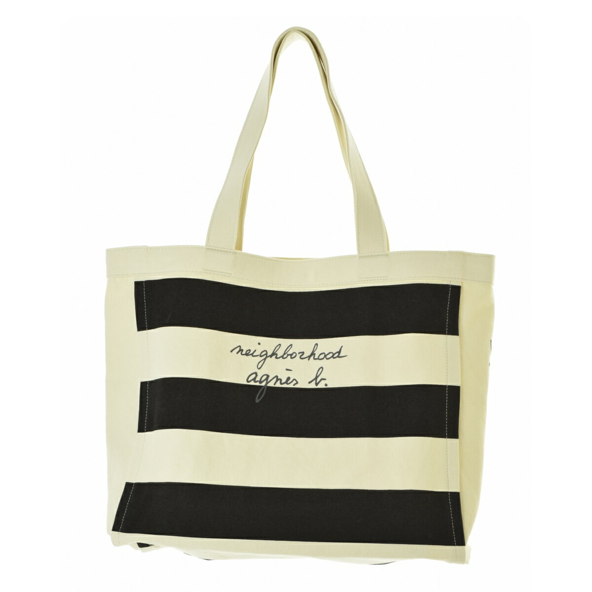 【中古】NEIGHBORHOOD × agnes b. / ネイバーフッド × アニエスベー25AW 2527270N-CG01S NH X AGNES B. BORDER TOTE BAGトートバッグ【cacfbcda-z】