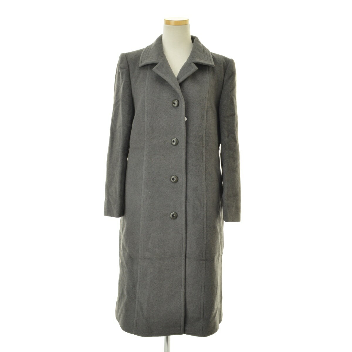 【中古】LAPINE BLANCHE / ラピーヌブランシュステンカラーウールコート【caceabce-l】