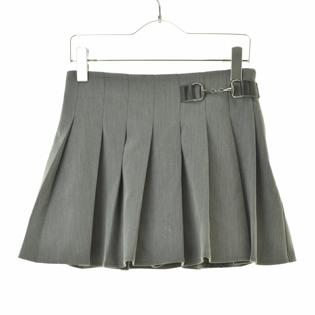 【中古】WHO'S WHO Chico / フーズフーチコCHZ1032101A0007 デザインバックルベルト付プリーツミニスカパンスカート【cacfbcaj-l】