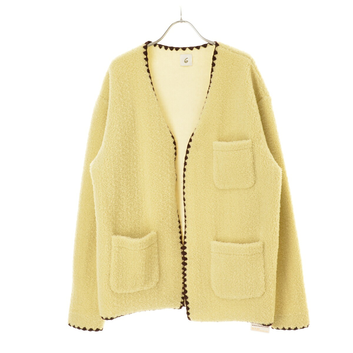 6 (ROKU) UNITED ARROWS / ロク8627-241-0006 BOA SHELL STICH CARDIGAN カーディガン長袖カーディガン