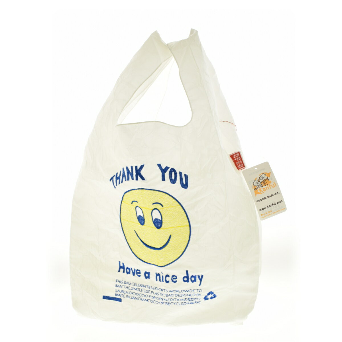 【中古】OPEN EDITIONS / オープンエディションズDeuxieme Classe取り扱い Thank You Smile Toteトートバッグ【cacgacah-z】