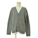 【中古】INVERALLAN / インバーアランAuthentic Knitwear 英国製 ウールニット長袖カーディガン【cacfabdb-m】