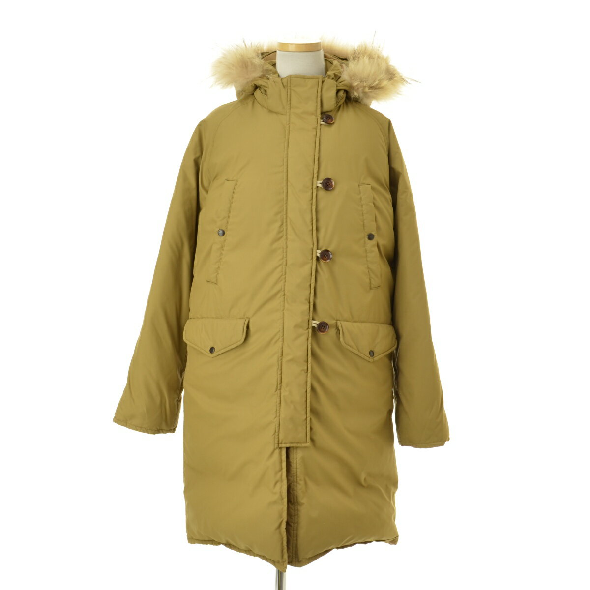 【中古】AIGLE / エーグルN-3B MODS LONG DOWN COAT ファーフード付き モッズ ミリタリーダウンコート【cacdaeba-l】