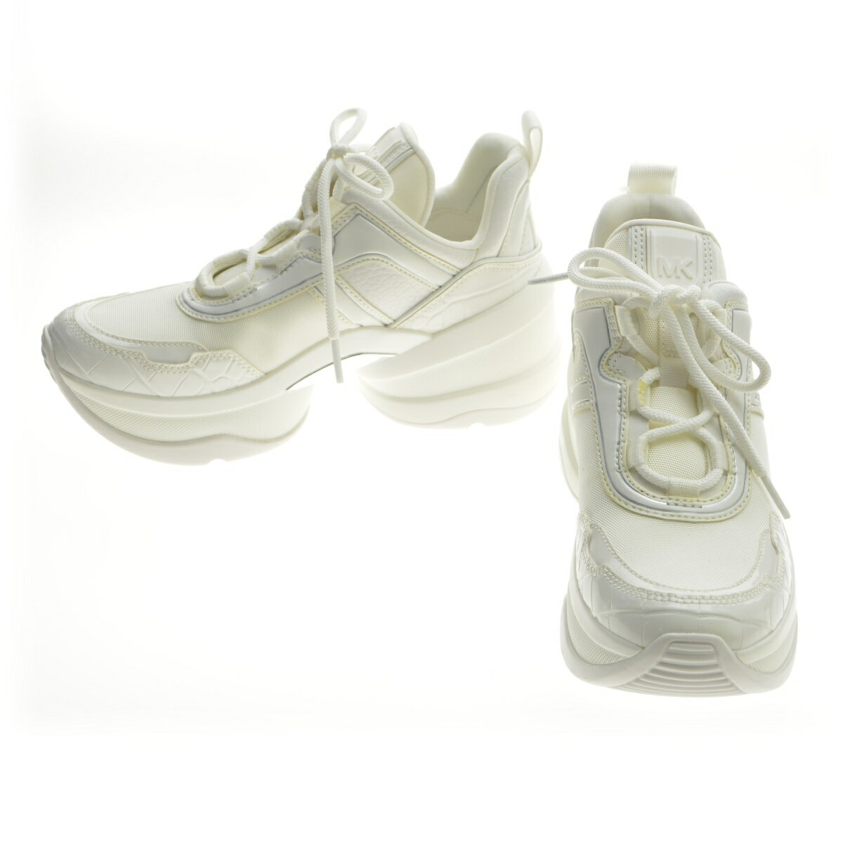 MICHAEL MICHAEL KORS / マイケルマイケルコースOLYMPIA TRAINER TECH CANVAS 厚底スニーカー