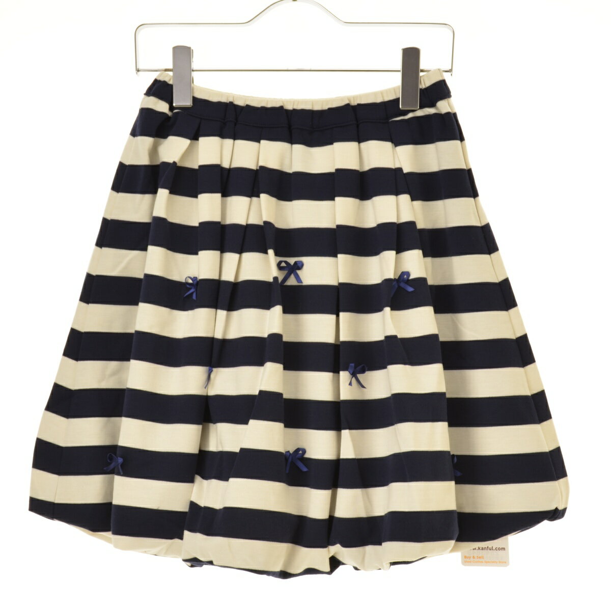 【中古】LE Cou Cou / ルククリボン付ボーダーバルーンスカート【cacfajae-k】