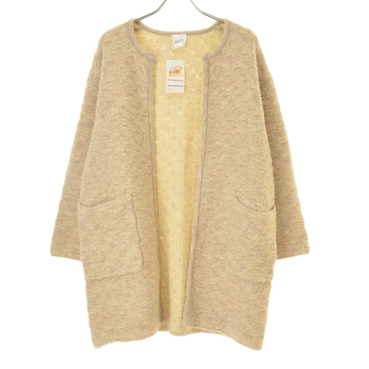 【中古】【期間限定値下げ】YUMA KOSHINO / ユマ コシノY22W11-08 ロング 羊毛 アルパカ混長袖カーディガン【cacgabch-l】