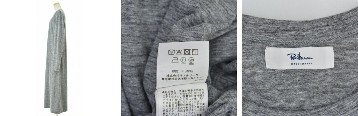 【中古】Ron Herman / ロンハーマン25AW 4210300111 カットソーマキシ ドレス長袖...