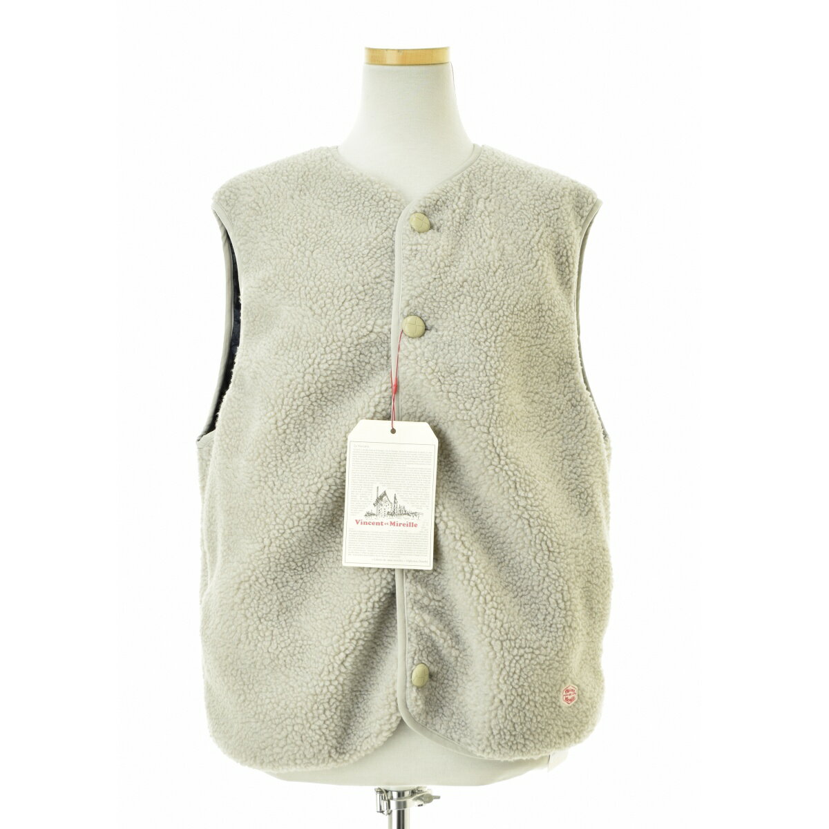Rakuten - 【中古】VINCENT ET MIREILLE / ヴァンソンミレイユVM242BL25040 BOA VEST ボア フリースベスト【cacgadcb-l】