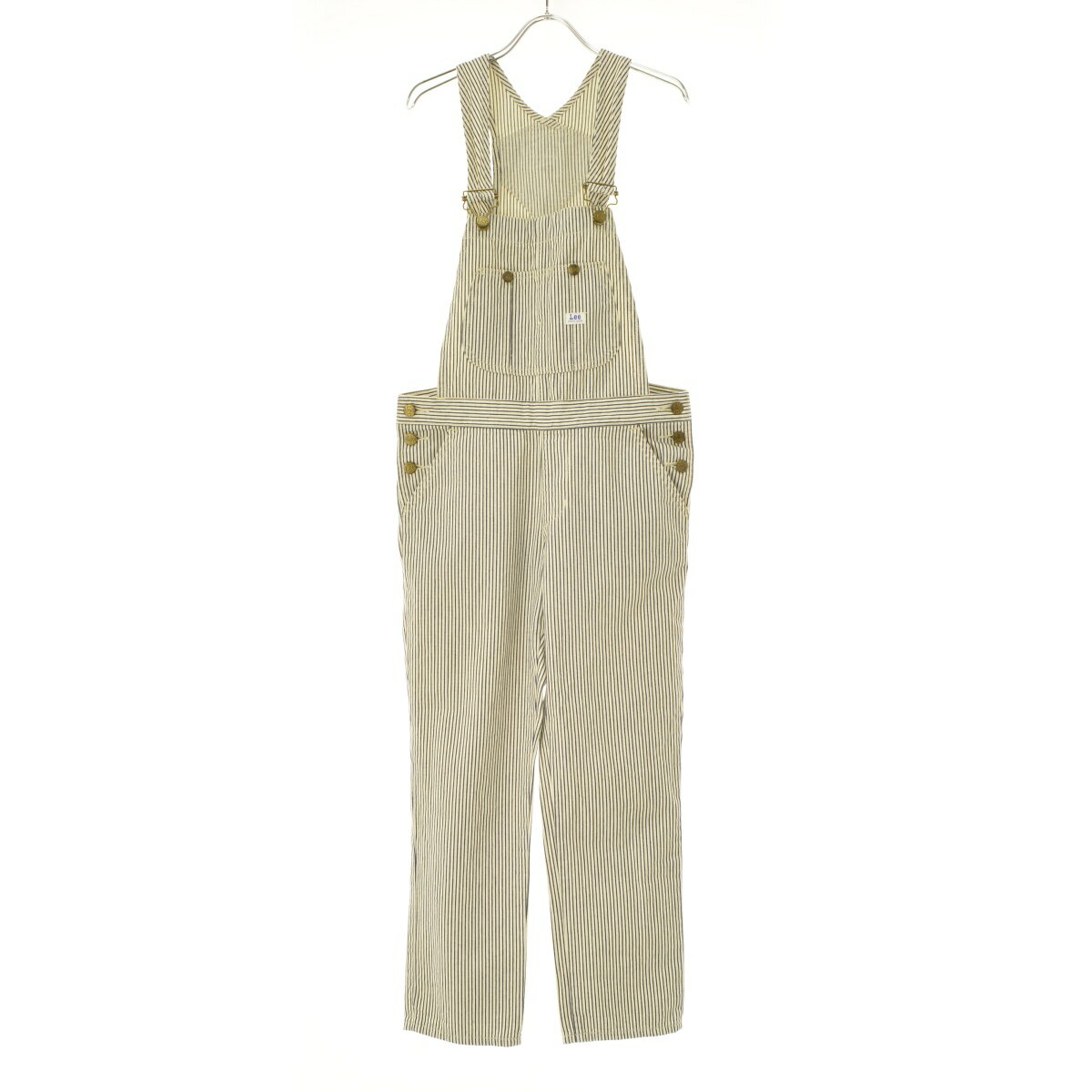 【中古】LEE / リーLL1154 ヒッコリーストライプオーバーオール【cacfbbbb-l】