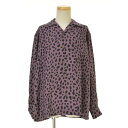 【中古】WACKO MARIA / ワコマリアLEOPARD OPEN COLLAR SHIRT レオパードオープンカラー リヨセル長袖シャツ【cacdbbah-m】