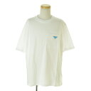 【中古】PRADA / プラダ2024年製 UJN661 JERSEY RE-NYLON トライアングルプレート 三角ロゴ ポケット付半袖Tシャツ【cacfafcb-m】(4)