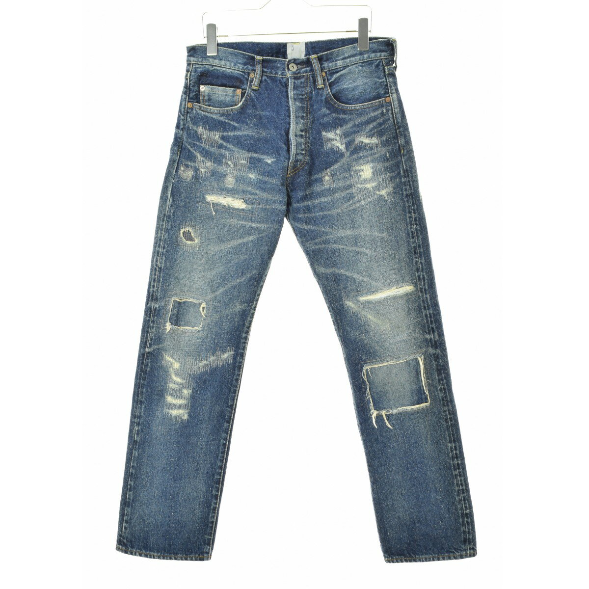 Rakuten - 【中古】eYe JUNYA WATANABE MAN × New Manual / アイジュンヤワタナベマン × ニューマニュアル24AW AD2024 WN-P912 綿セルヴィッチデニム製品加工 NW Wネームデニムパンツ【cacgacbj-m】