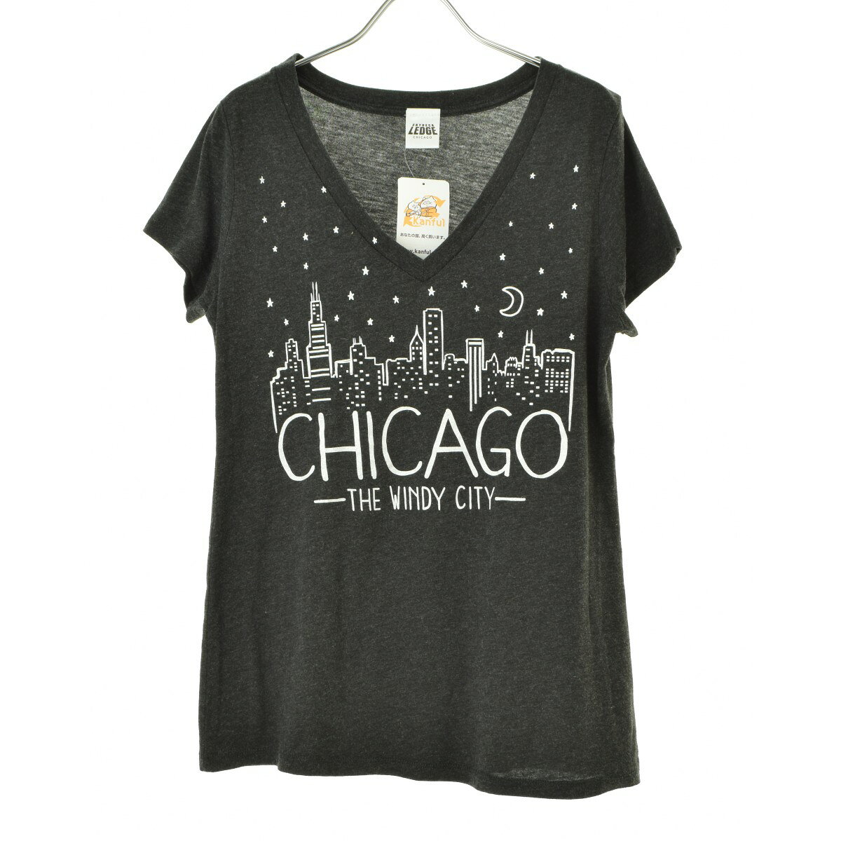 SKYDECK LEDGE CHICAGOプリント半袖Tシャツ